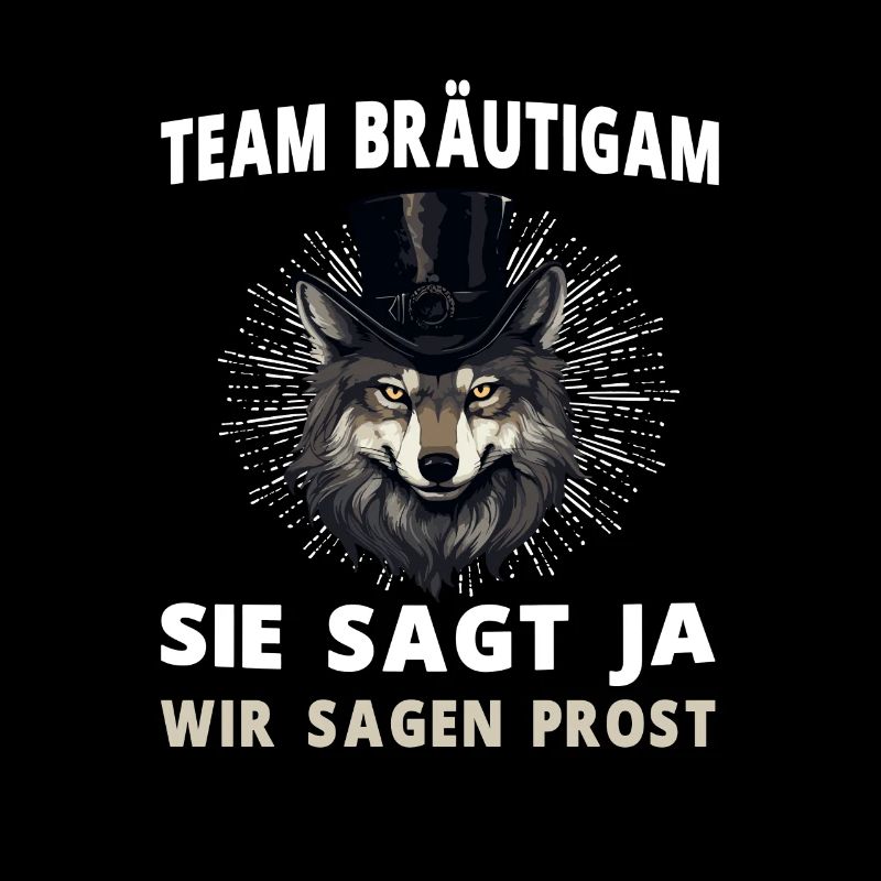Junggesellenabschied Hochzeit Bräutigam Wolf