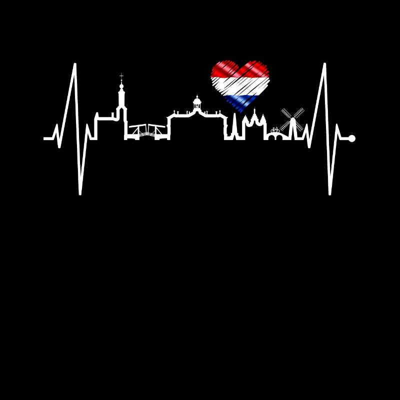 Amsterdam Skyline Netherlands Heartbeat Holland