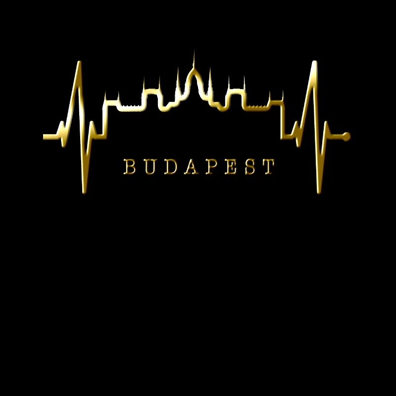 Budapest Skyline Herzschlag Ungarn Herz Budapester