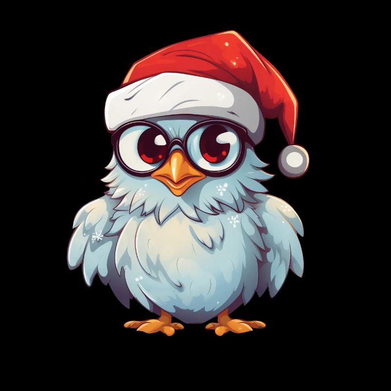 Hibou de Noël blanc : l’élégance festive