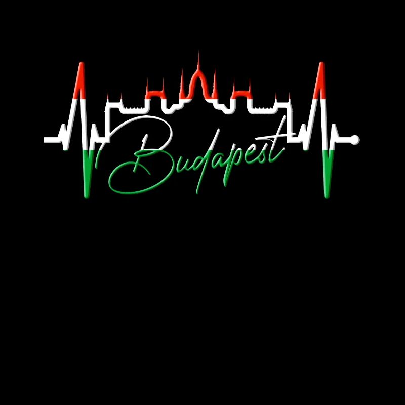 Budapest Skyline Herzschlag Ungarn Herz Budapester