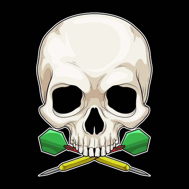 Fléchette tête de mort