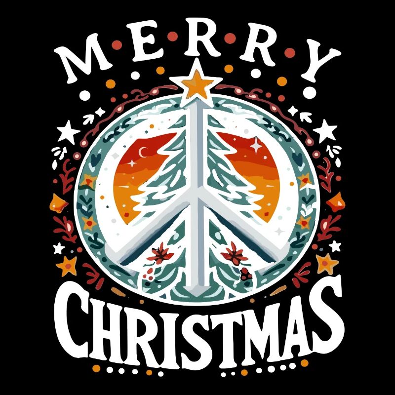 Frohe Weihnachten Friedens Weihnachtsbaum