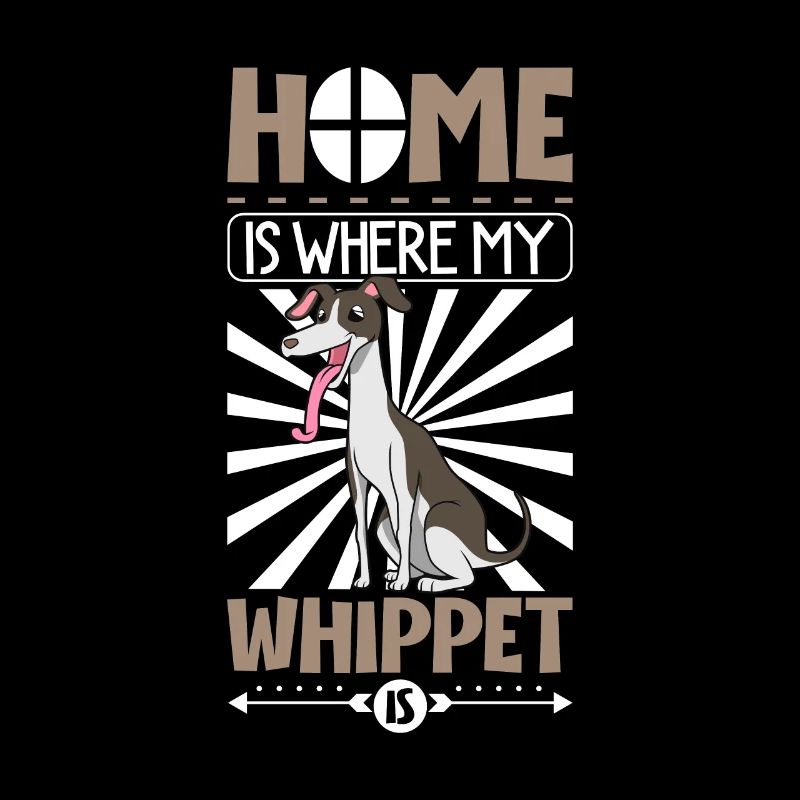 C’est là où se trouve mon Whippet à la maison - Whippet