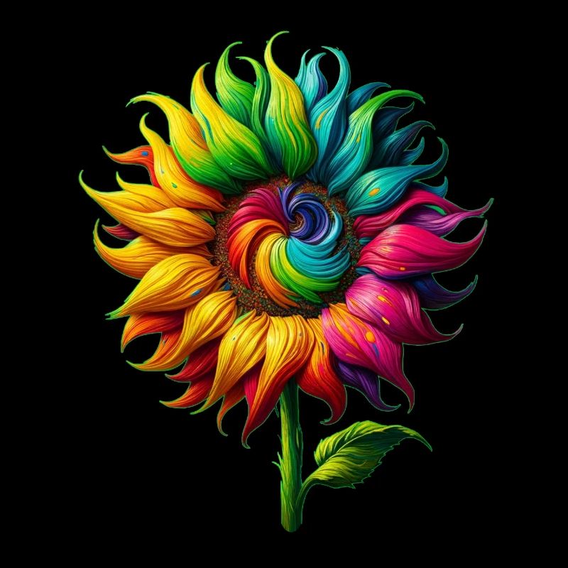 Rainbow Sunflower