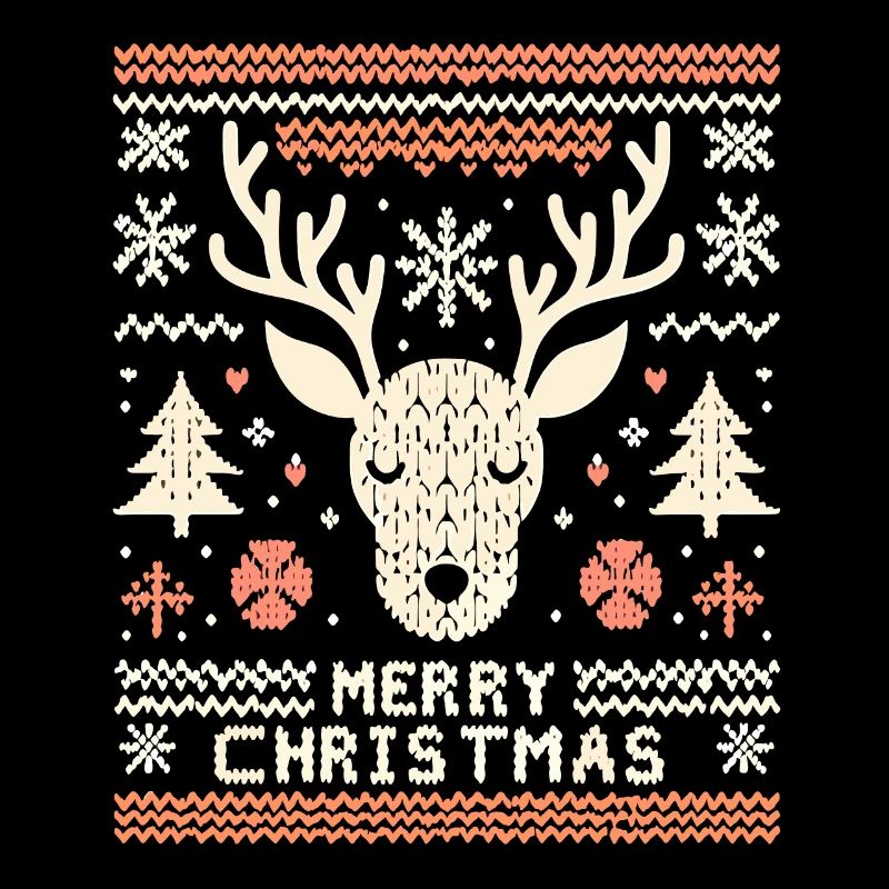 Pull de Noël moche renne