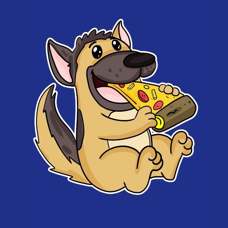 Deutscher Schäferhund Hund Pizza
