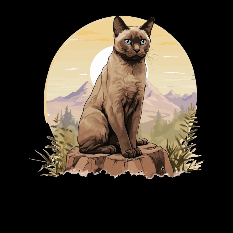 Chat birman Birmanie Katze