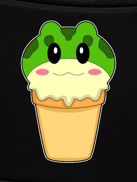 Frosch Eiswaffel