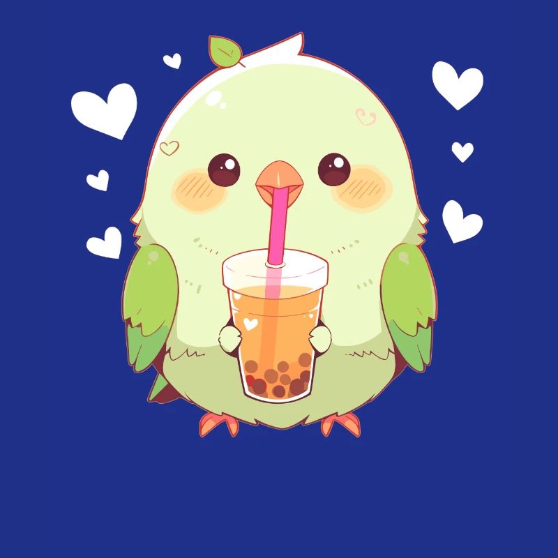 Inséparable kawaii boit Boba Bubble Tea Chibi