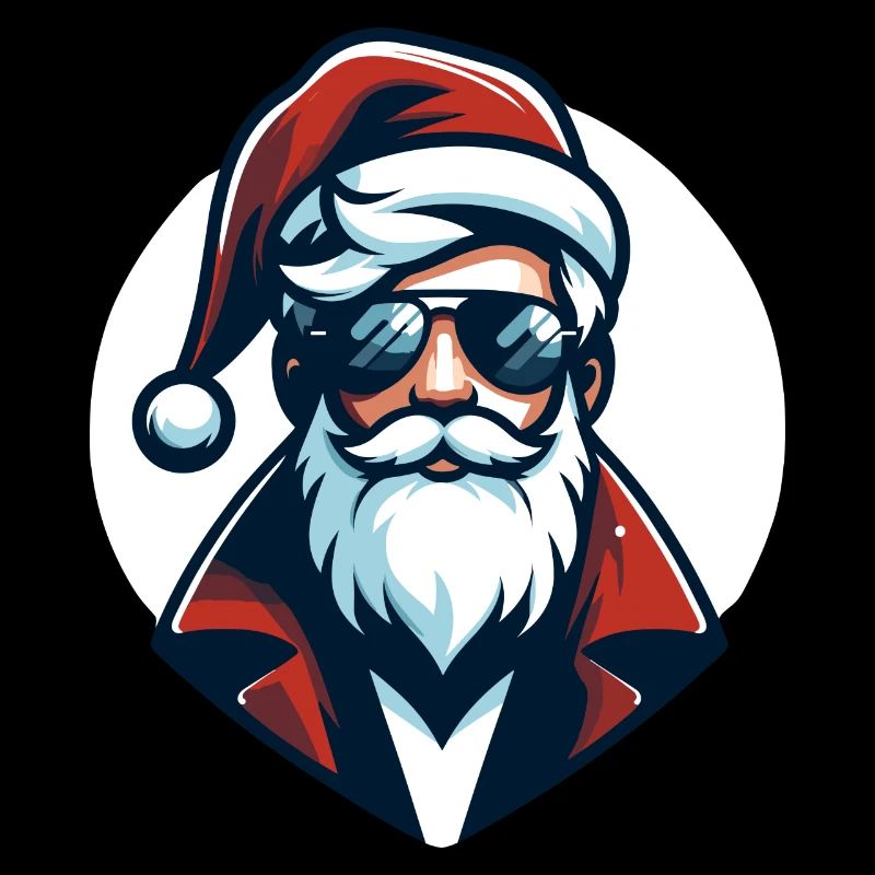 Père Noël Hipster - Noël Chic