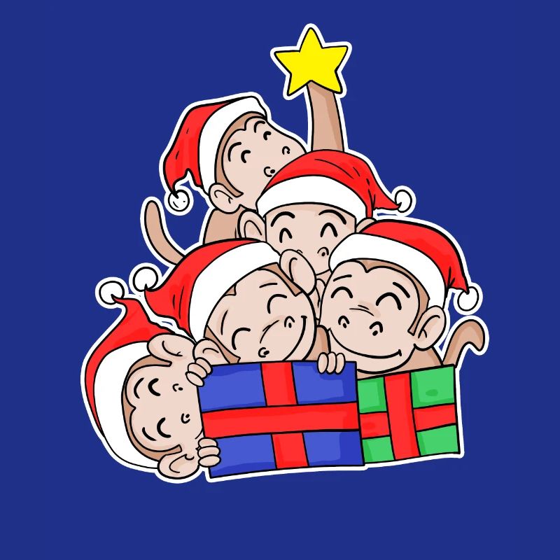 Monkey Monkey Christmas Tree Christmas