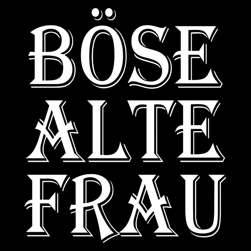Böse alte frau