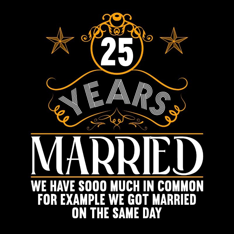 Nous avons beaucoup en commun 25e anniversaire de mariage