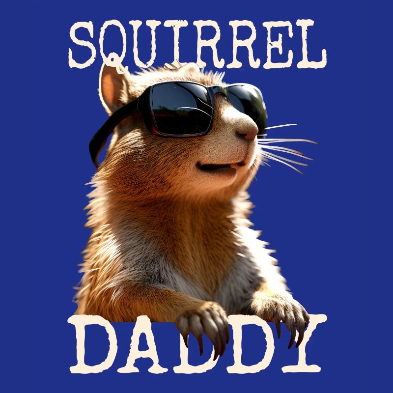 Squirrel Daddy Eichhörnchen Papa Vatertag Dad