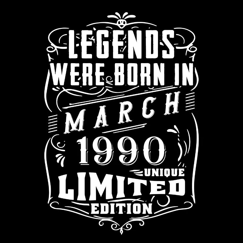 Birthday March 1990 Year Limited Edition