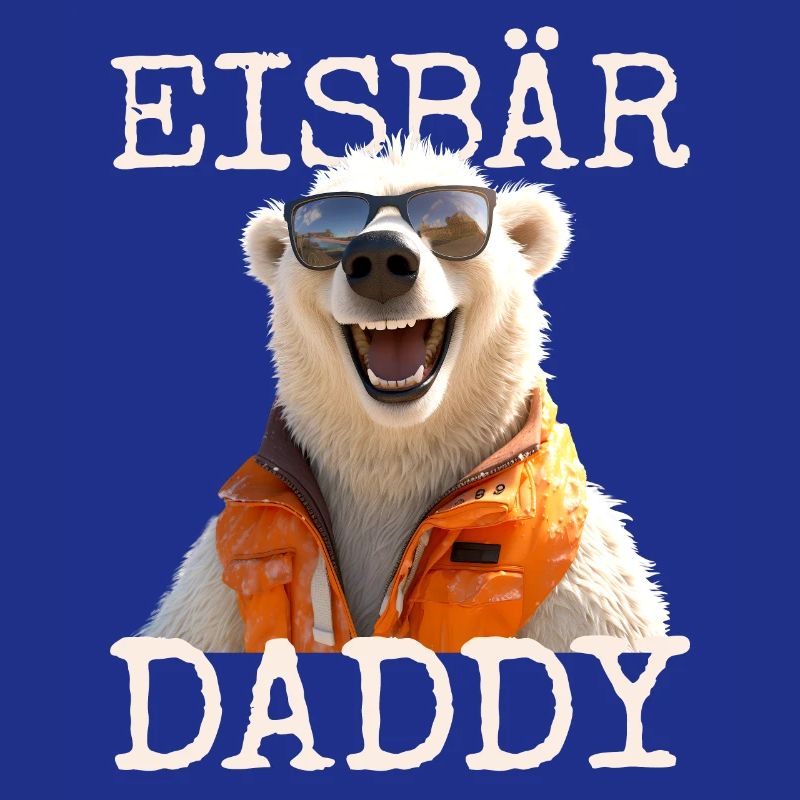 Eisbär Daddy Papa Bären Dad Vatertag Süße Eisbären
