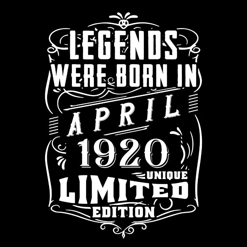 Birthday April 1920 Year Limited Edition