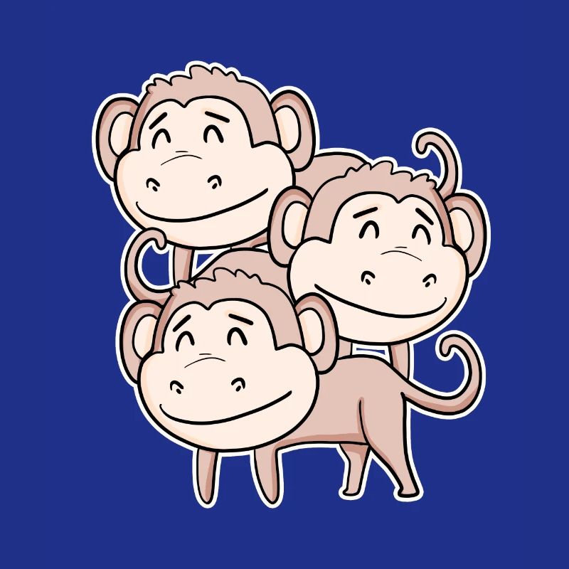 Singe mignon - Motif de singe