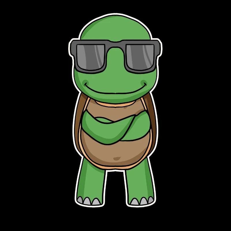 Turtle with glasses