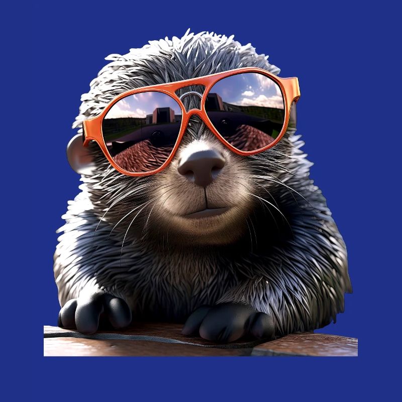 Mole with sunglasses Love Cute Moles