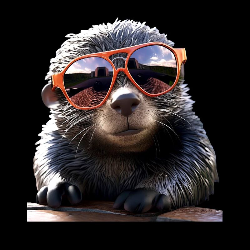 Maulwurf mit Sonnenbrille Liebe Süße Maulwürfe