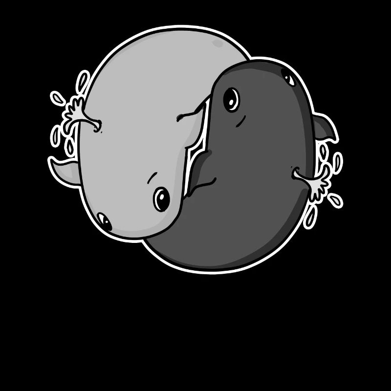 Baleines Yin Yang