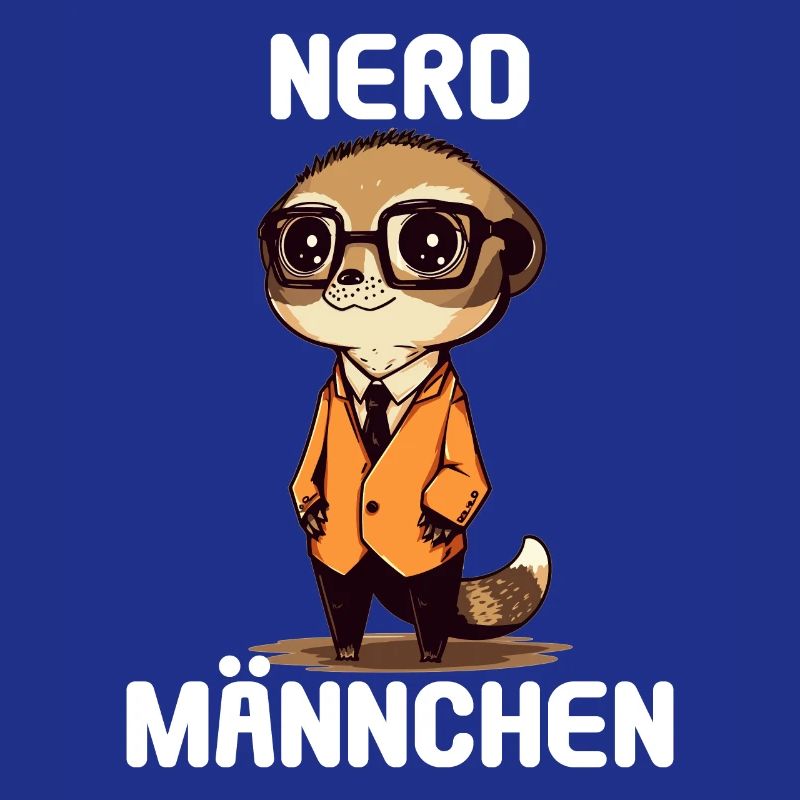 Nerdmännchen Junge Jungen Erdmännchen Nerdy Nerd