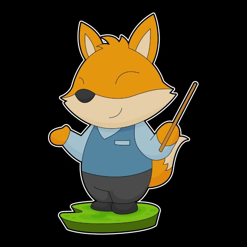 Pointeur d’enseignant de renard