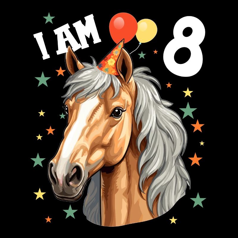 J’ai 8 ans Chevaux Cheval 8e anniversaire