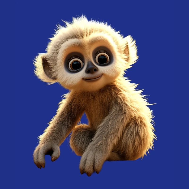 Gibbon Monkey Bébé Singe Petit Gibbons Singe Mignon