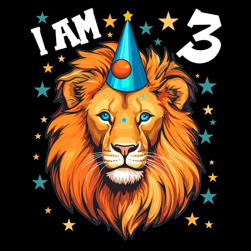 Ich bin 3 Jahre alt Löwen Löwe 3. Geburtstag