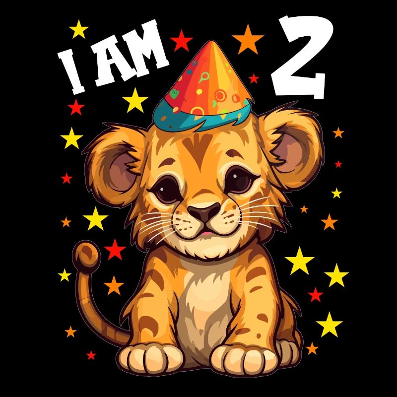 I'm 2 Years Old Lion Leo 2nd Birthday