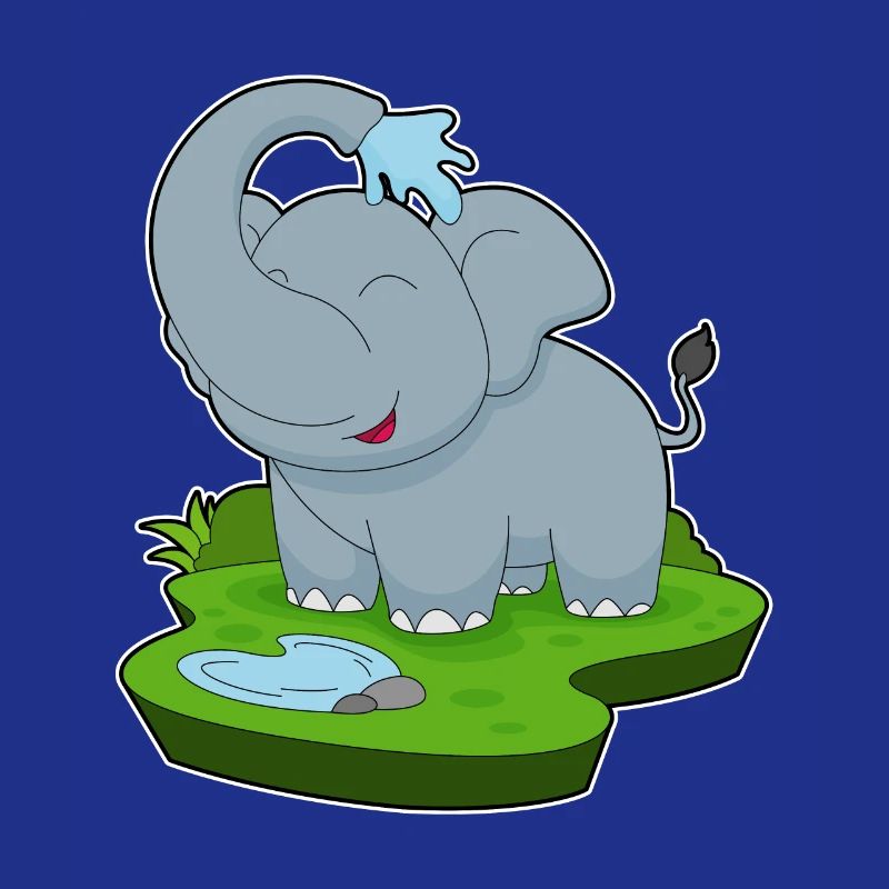 Elephant Bathing Water