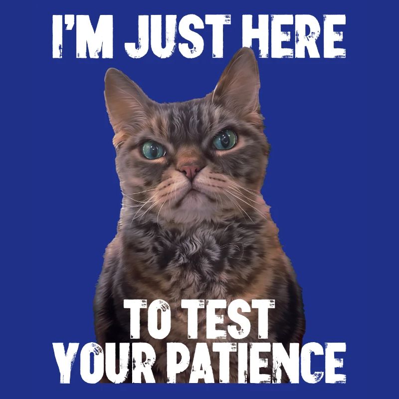 Just here to test your patience