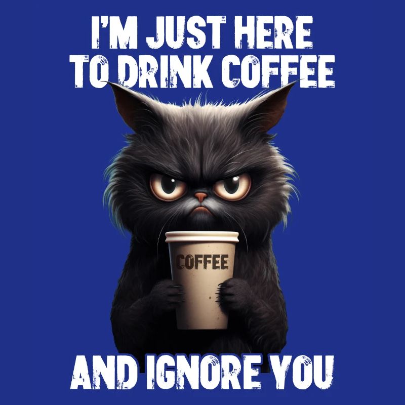 Grumpy Kitty chat café matin Grouch cadeau