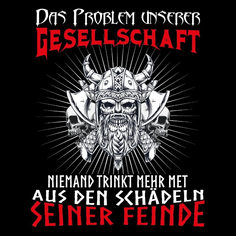 Wikinger nordische Mythologie Schädel Feinde