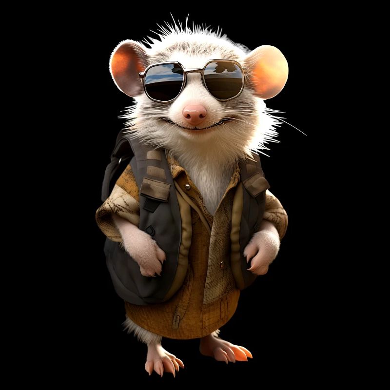 Opossum Beutelratte Didelphis Süße Opossums Possum
