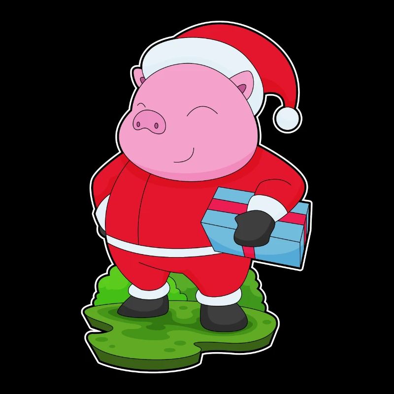 Pig Christmas Package