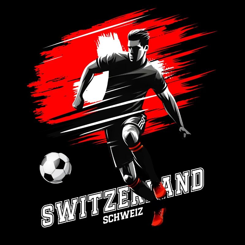 Joueur de drapeau de la Suisse Suisse