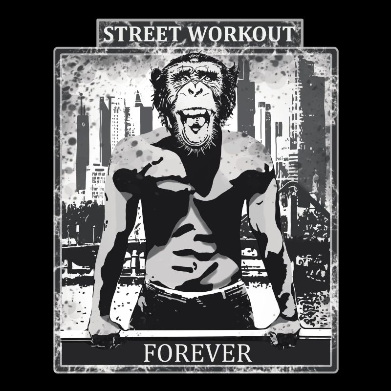 Street Workout Monkey Design