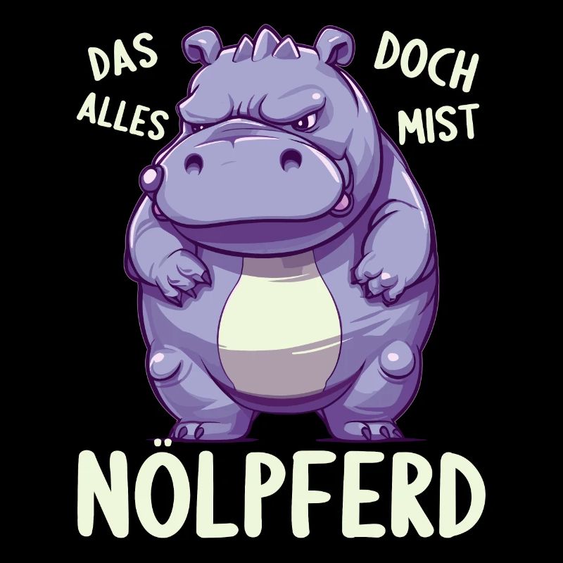 Hippo Hippo Complain Complainer Nölpferd
