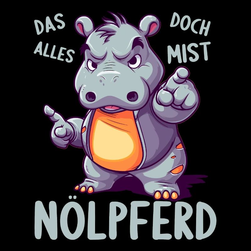 Hippo Hippo Complain Complainer Nölpferd