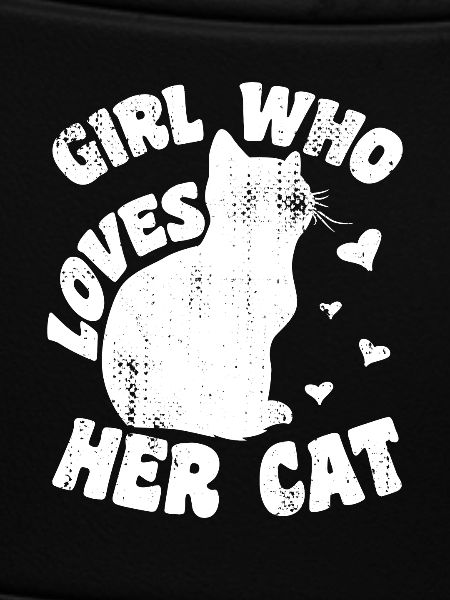 Mädchen das seine Katze liebt