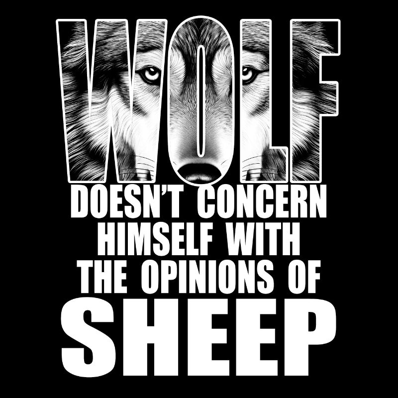 Wolf, stark und unabhängig