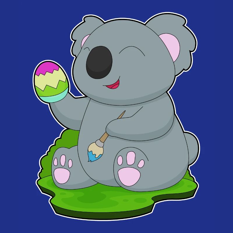 Koala Easter Coloring