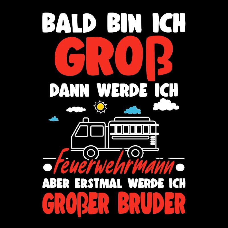 Nachwuchs Verkünden Werde Großer Bruder Feuerwehr