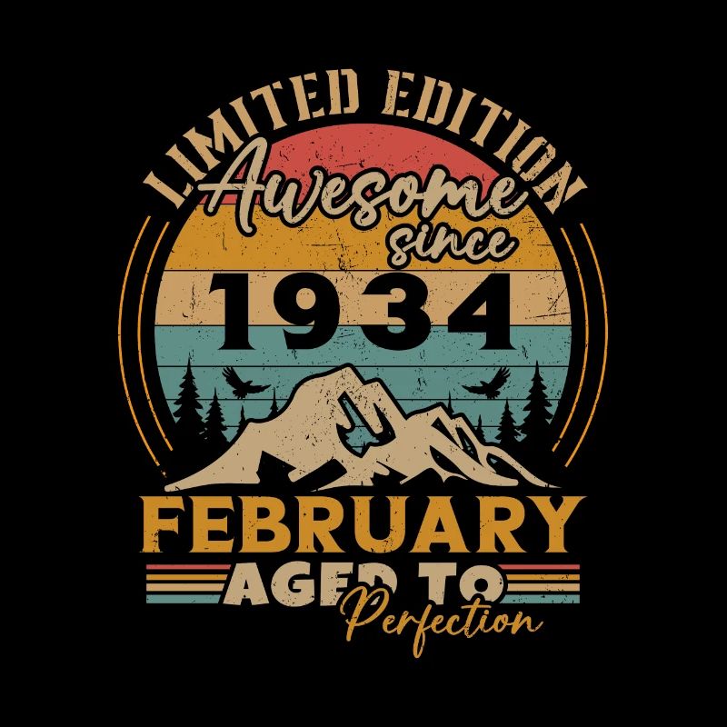 Februar 1934 Vintage Geburtstag 1934 Geschenk