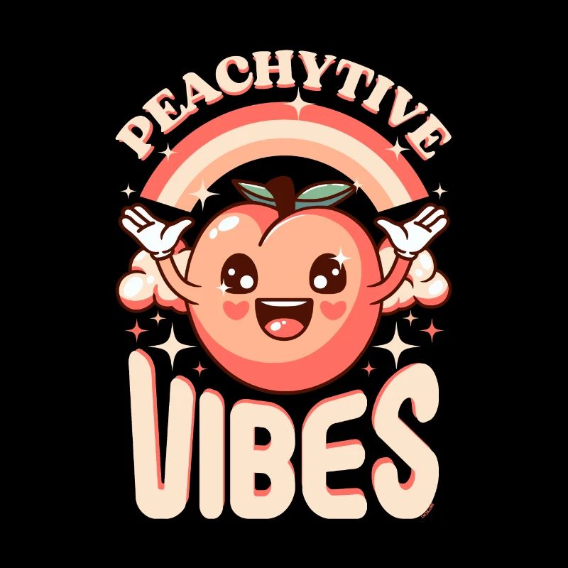 Pfirsich-Pfirsich-Vibes