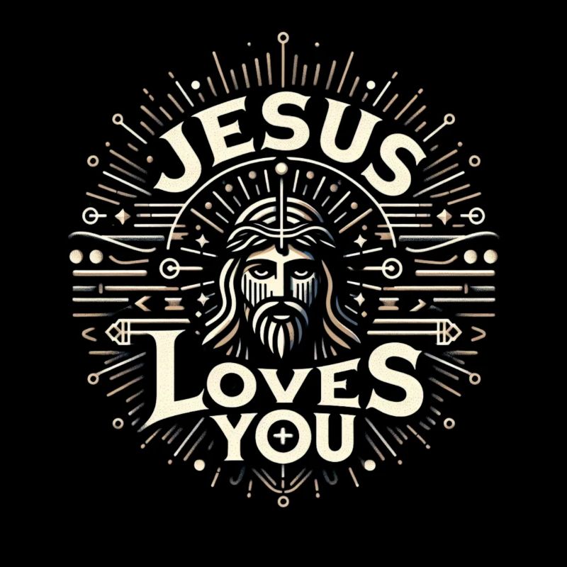 Jesus Loves You - Strahlendesign